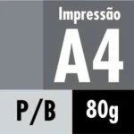 impressao A4 preto e branco