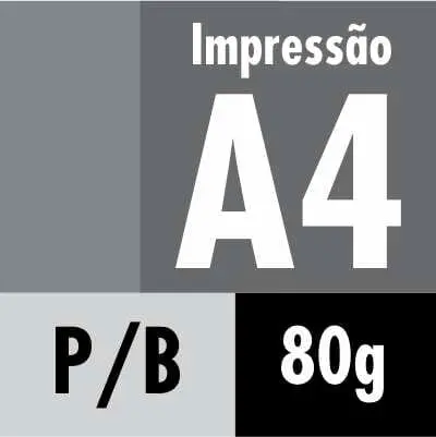 impressao A4 preto e branco