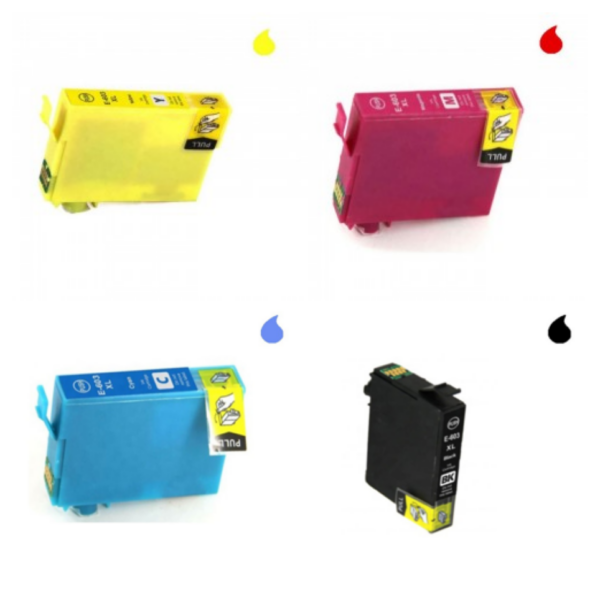 603XL Tinteiros Compatíveis EPSON Conjunto de 4 Cores