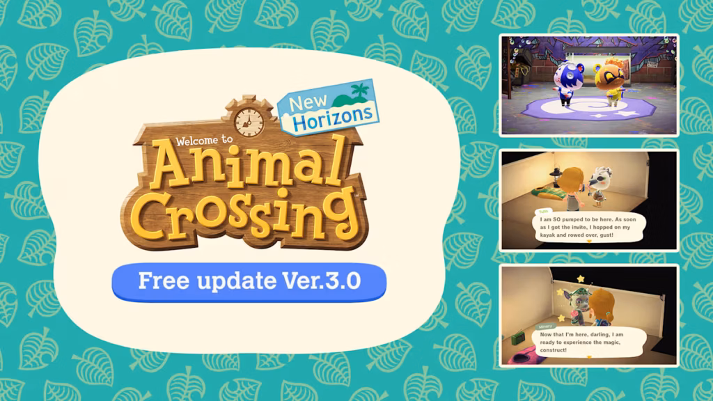 Animal Crossing New Horizons 3.0 Atualização